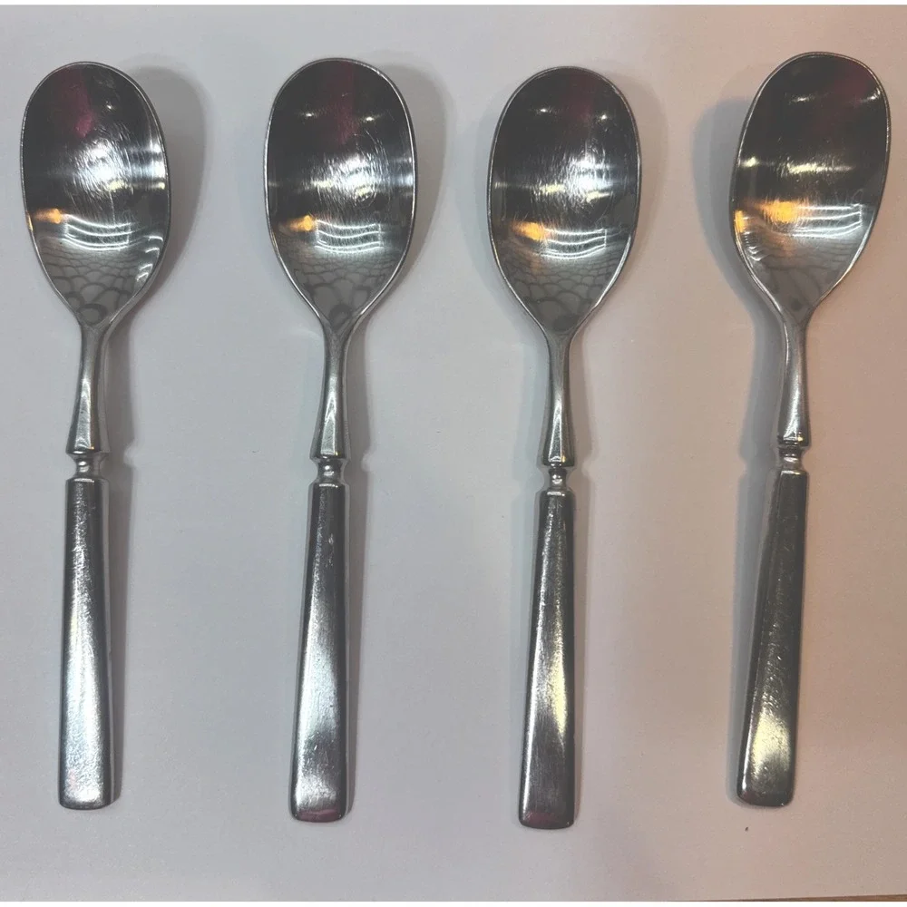 4 Dansk ANVIL Teaspoon Korea Satin 18/8 Stainless Steel Flatware‎ 6.5